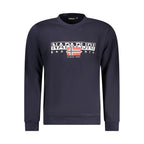 Napapijri Blue Cotton Men Sweater Napapijri