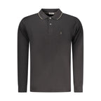 Coveri Moving Black Cotton Mens Polo Shirt Coveri Moving