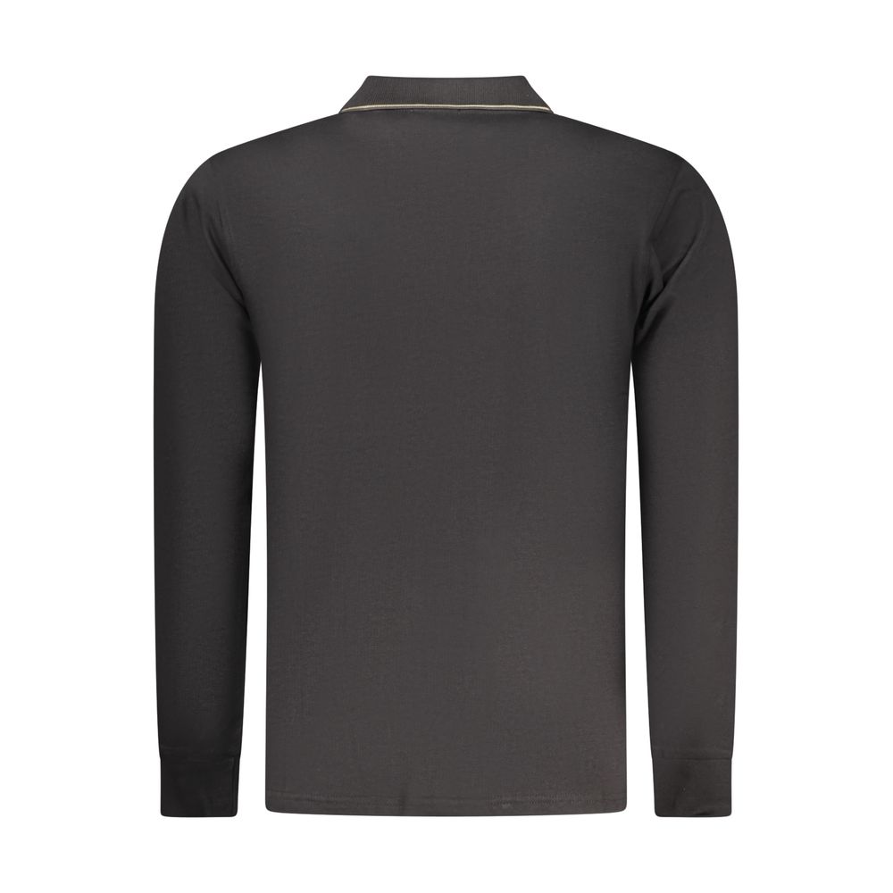 Coveri Moving Black Cotton Mens Polo Shirt Coveri Moving