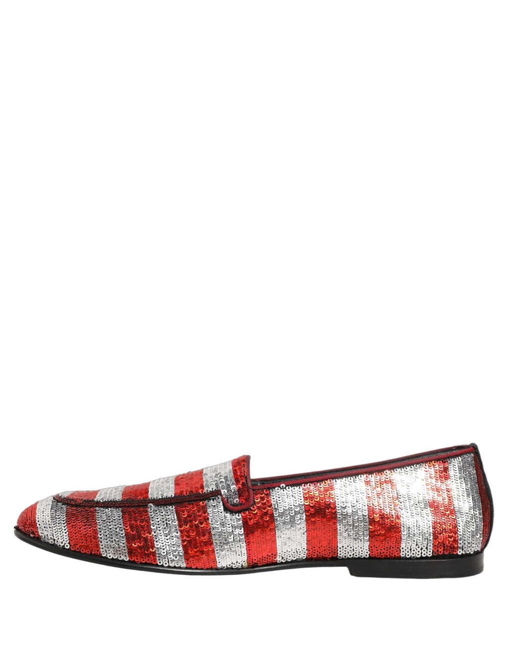 Dolce & Gabbana Multicolor Flag Sequin Dress Loafers Shoes Dolce & Gabbana