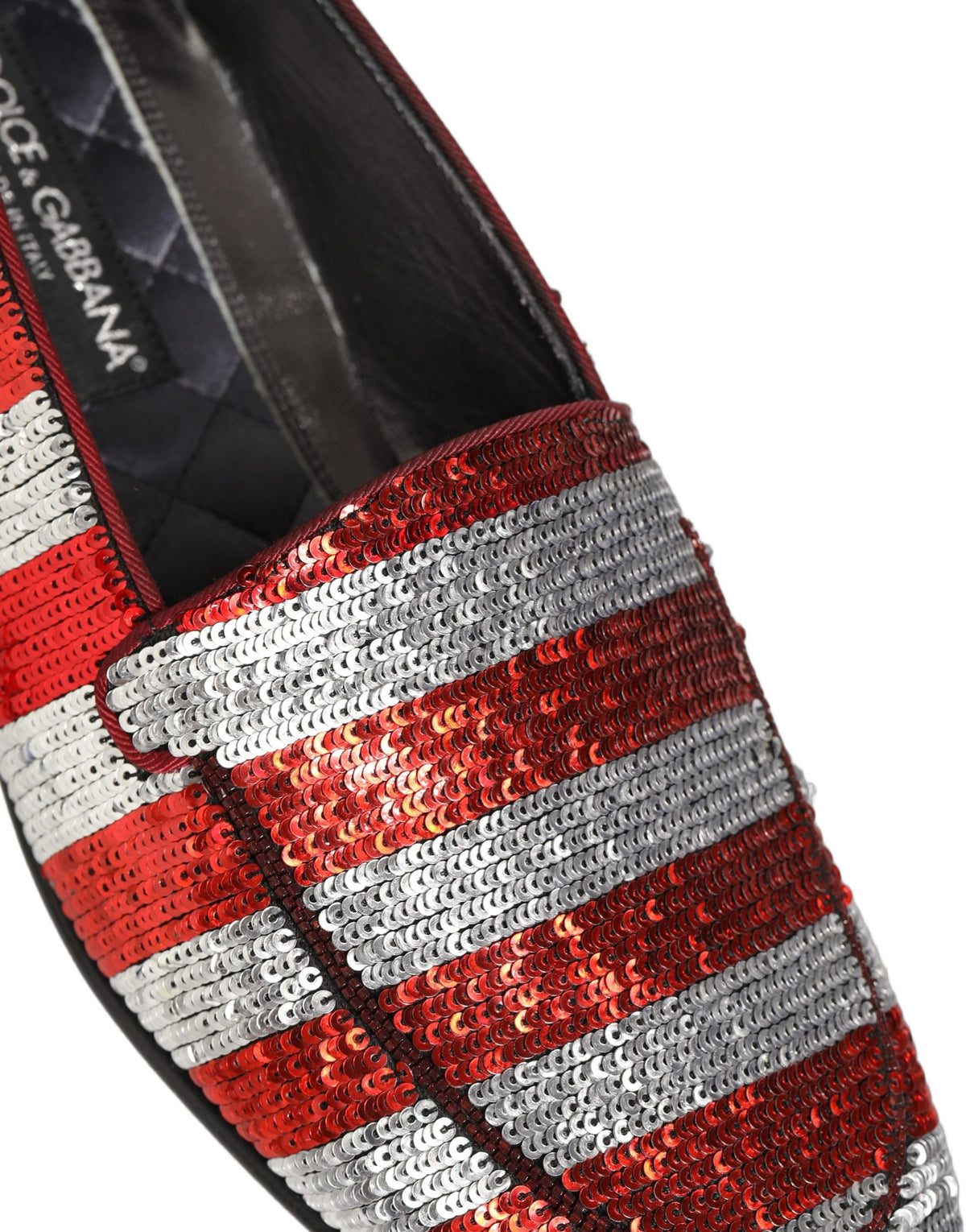Dolce & Gabbana Multicolor Flag Sequin Dress Loafers Shoes - Eljoys Fashion 