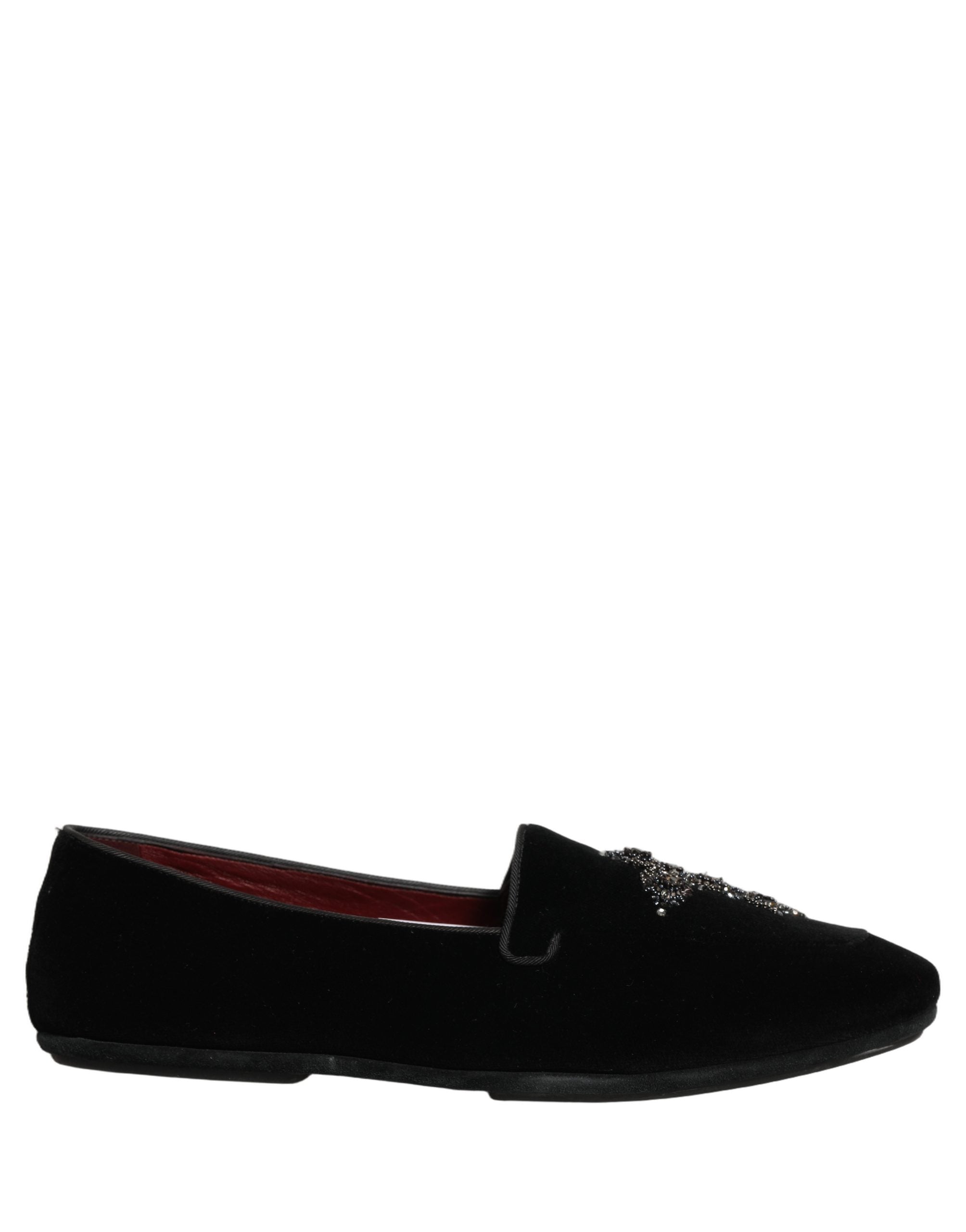 Dolce & Gabbana Black Suede Embellished Dress Loafers Shoes Dolce & Gabbana
