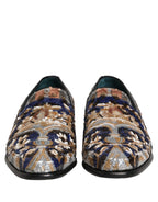 Dolce & Gabbana Multicolor Embroidered Sequin Loafers Shoes Dolce & Gabbana