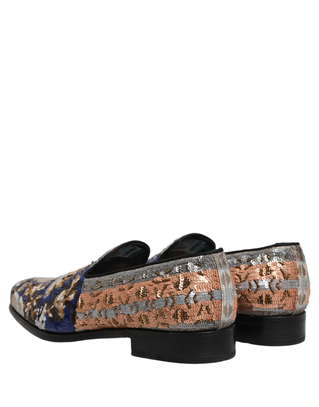 Dolce & Gabbana Multicolor Embroidered Sequin Loafers Shoes Dolce & Gabbana