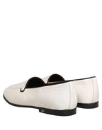 Dolce & Gabbana White Velvet Slip On Men Flats Loafers Shoes Dolce & Gabbana