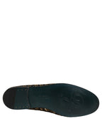Dolce & Gabbana Black Gold Embellished Slip On Loafers Shoes - Eljoys Fashion 