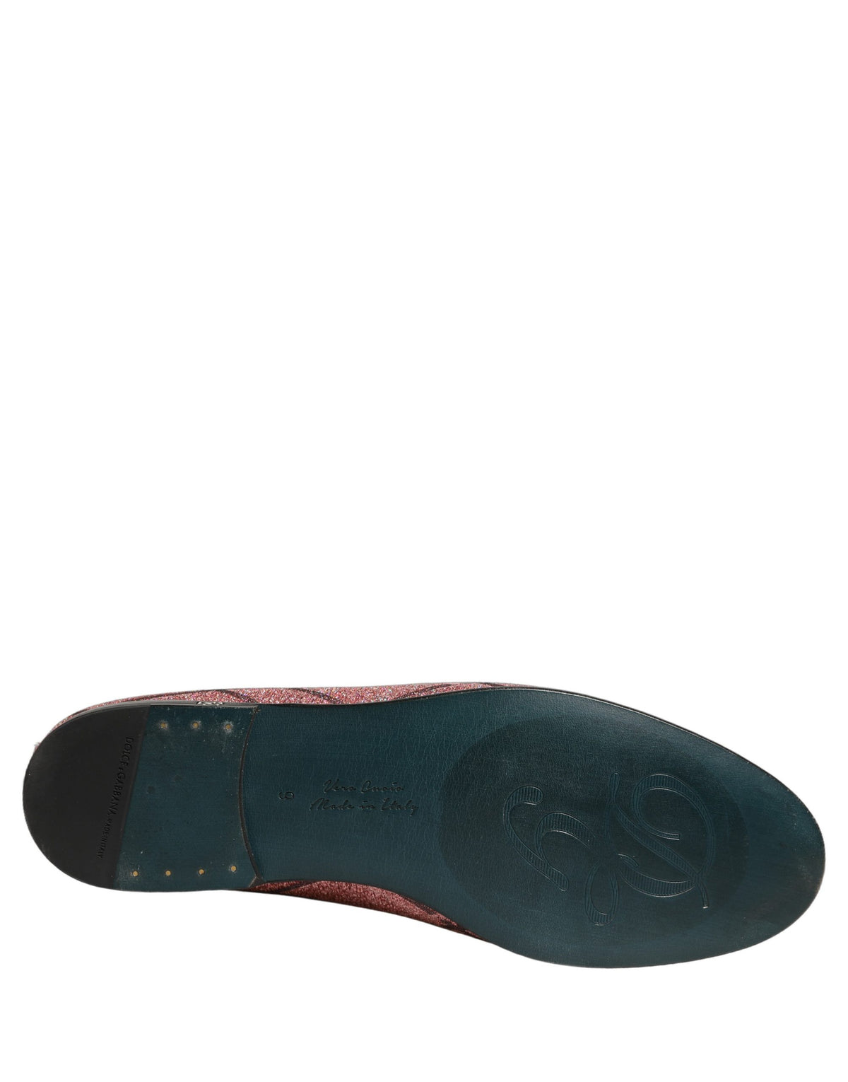 Dolce & Gabbana Pink Check Glitter Lurex Logo Loafers Shoes - Eljoys Fashion 