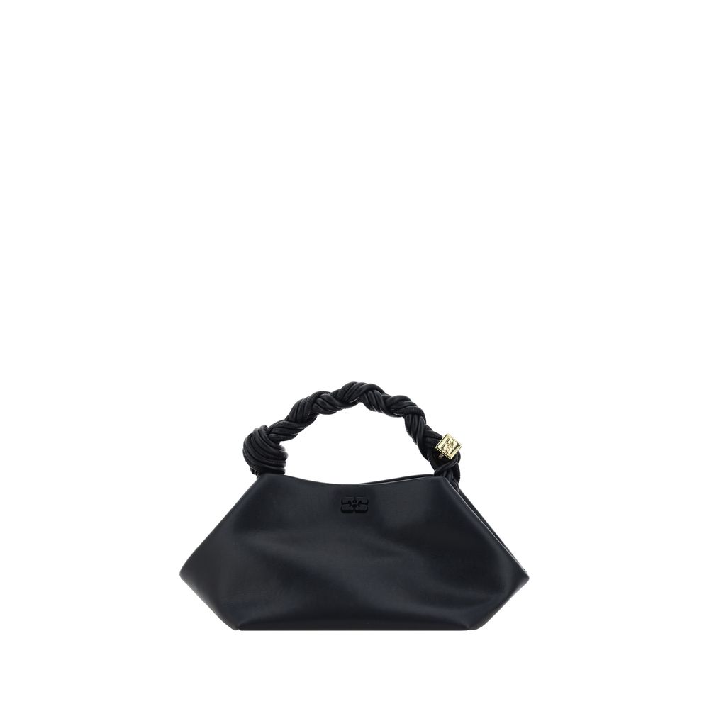 Ganni Black Calf Leather Bos Taurus Handbag Ganni