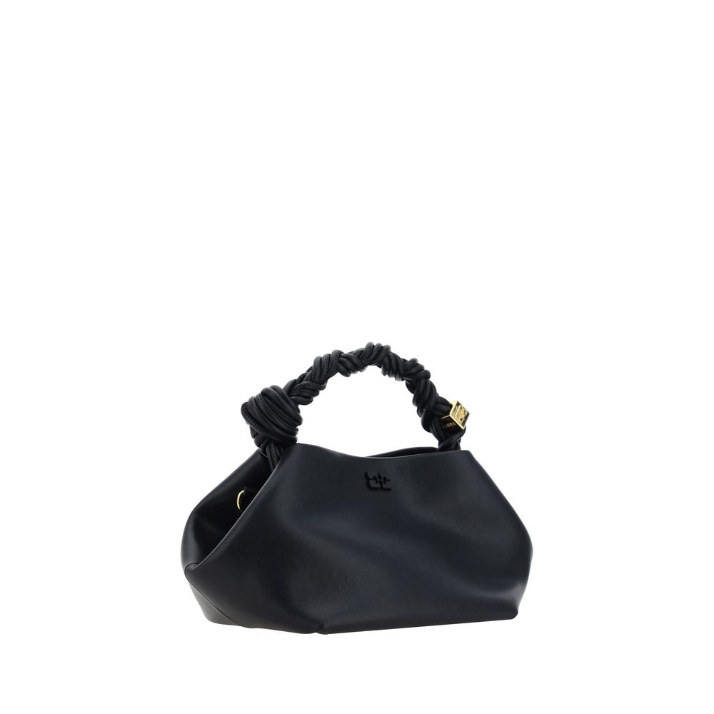Ganni Black Calf Leather Bos Taurus Handbag Ganni
