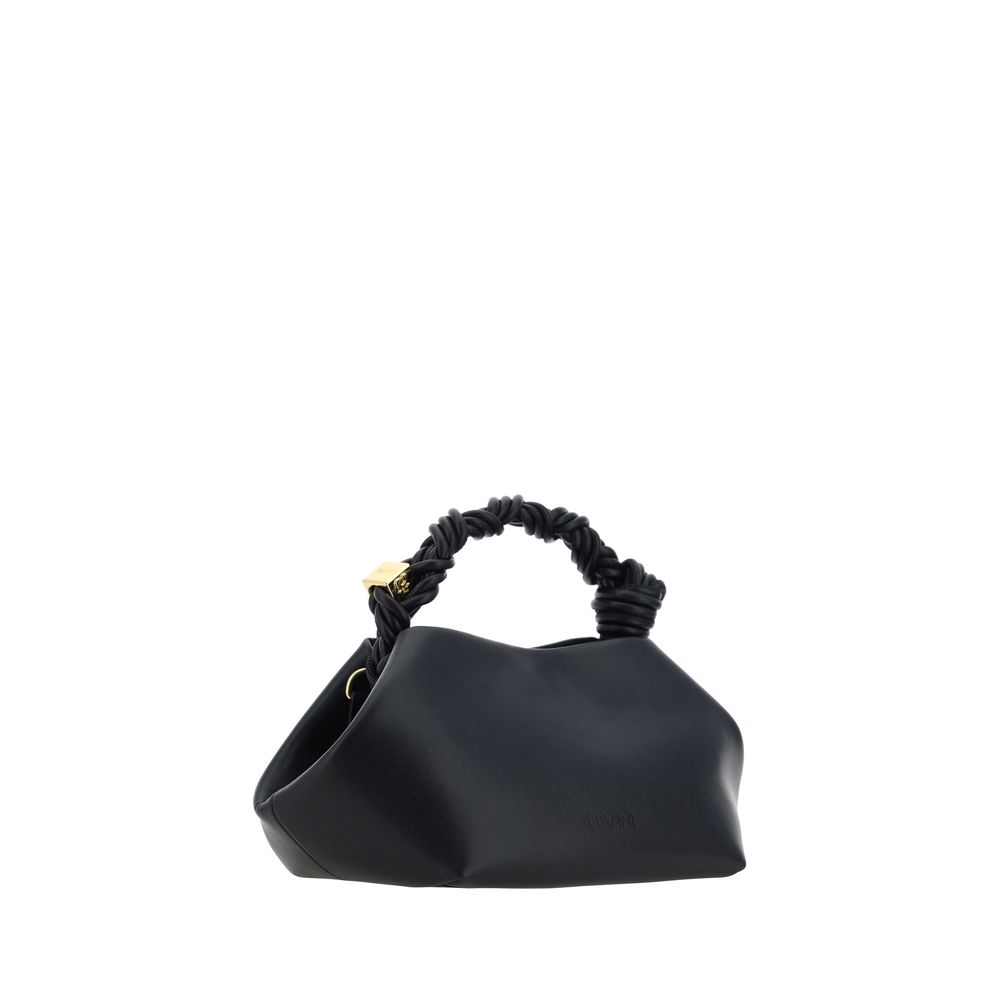 Ganni Black Calf Leather Bos Taurus Handbag Ganni