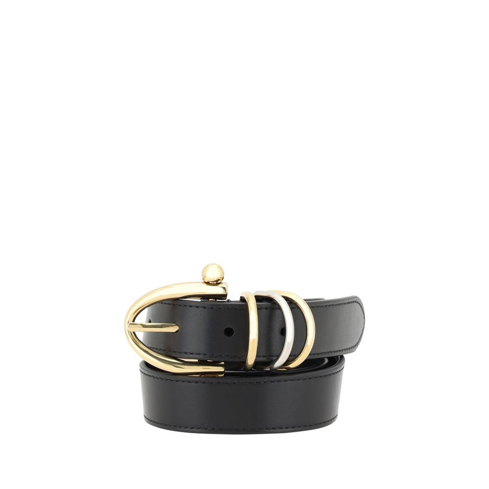 Chloé Black Calf Leather Bos Taurus Regular Belt Chloé