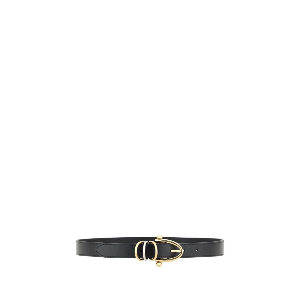 Chloé Black Calf Leather Bos Taurus Regular Belt Chloé