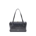 Jil Sander Black Calf Leather Bos Taurus Shoulder Bag Jil Sander