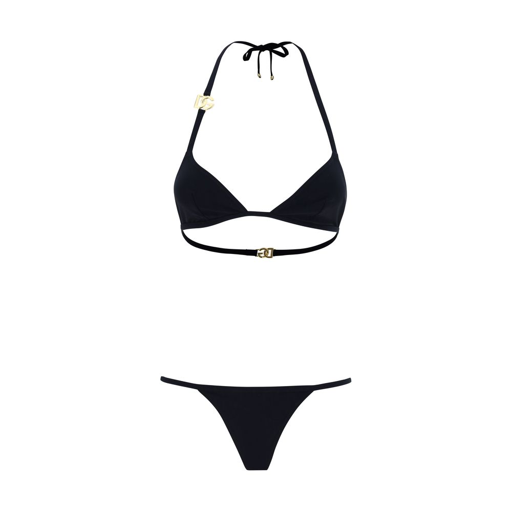 Dolce & Gabbana Black Nylon Bikini Dolce & Gabbana