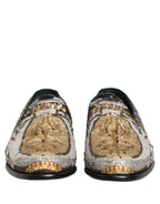 Dolce & Gabbana Multicolor Embroidered Sequin Loafers Shoes Dolce & Gabbana