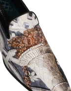 Dolce & Gabbana Multicolor Floral Tapestry Embroidery Loafer Shoes Dolce & Gabbana