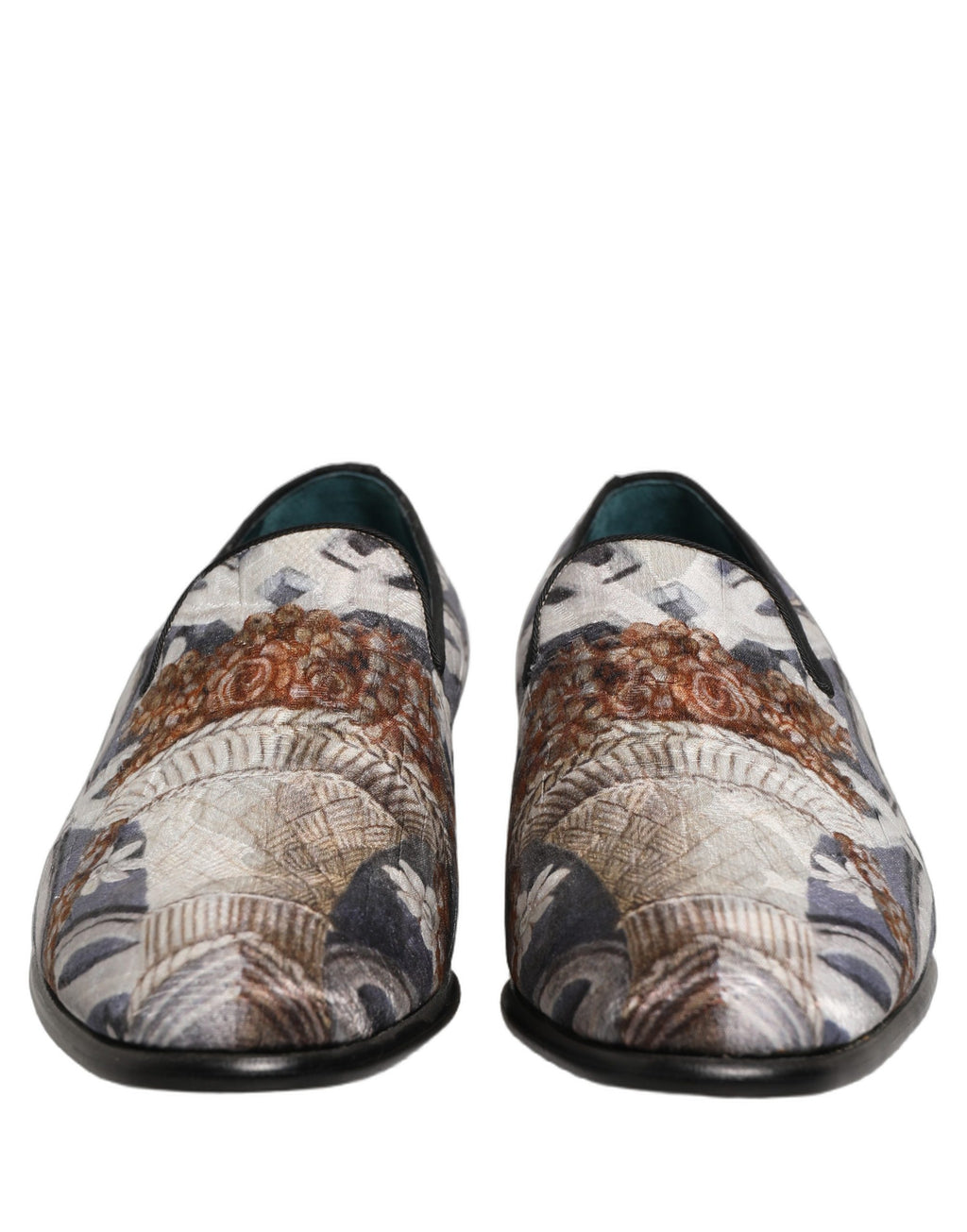 Dolce & Gabbana Multicolor Floral Tapestry Embroidery Loafer Shoes Dolce & Gabbana