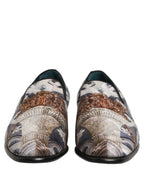 Dolce & Gabbana Multicolor Floral Tapestry Embroidery Loafer Shoes Dolce & Gabbana