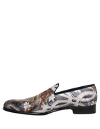 Dolce & Gabbana Multicolor Floral Tapestry Embroidery Loafer Shoes Dolce & Gabbana