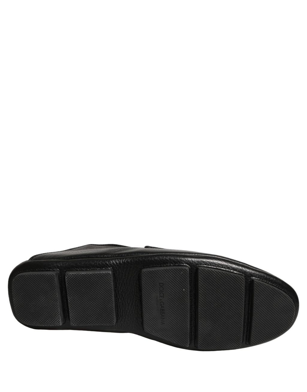 Dolce & Gabbana Black Deerskin Leather Driver Loafers Shoes Dolce & Gabbana
