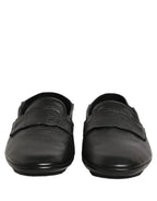 Dolce & Gabbana Black Deerskin Leather Driver Loafers Shoes Dolce & Gabbana