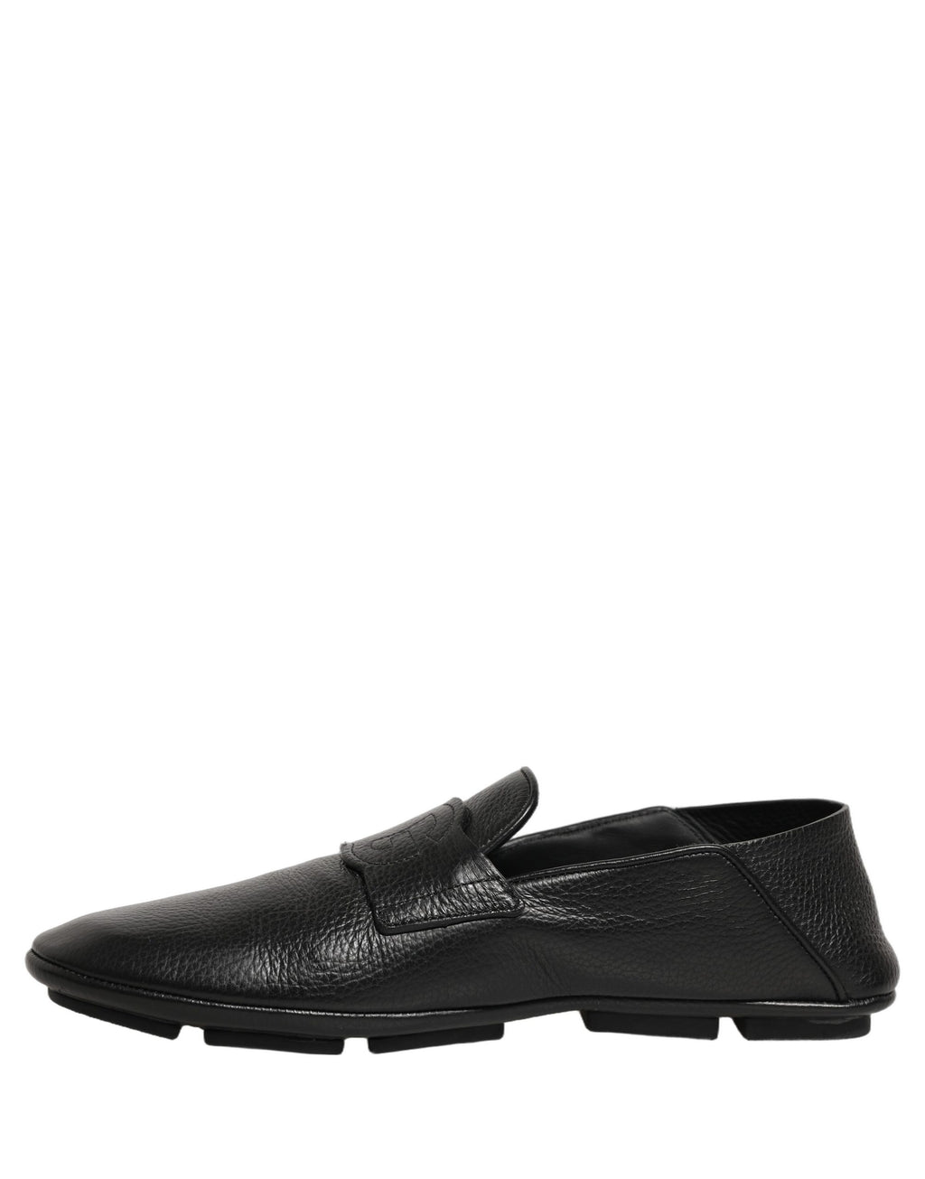 Dolce & Gabbana Black Deerskin Leather Driver Loafers Shoes Dolce & Gabbana