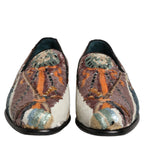 Dolce & Gabbana Multicolor Embroidered Sequin Loafers Shoes Dolce & Gabbana