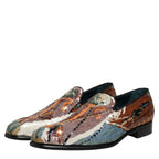 Dolce & Gabbana Multicolor Embroidered Sequin Loafers Shoes Dolce & Gabbana