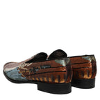 Dolce & Gabbana Multicolor Embroidered Sequin Loafers Shoes Dolce & Gabbana