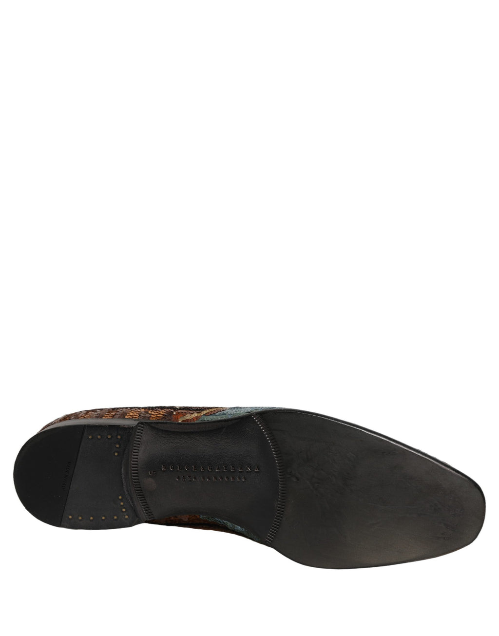 Dolce & Gabbana Multicolor Embroidered Sequin Loafers Shoes - Eljoys Fashion 