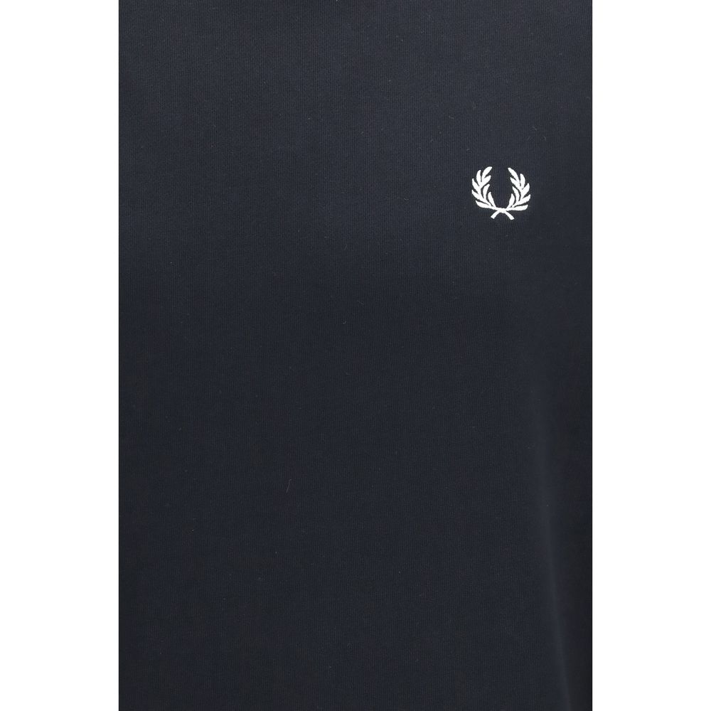 Fred Perry Black Cotton Sweatshirt Fred Perry