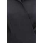 Khaite Black Wool Oves Aries Full-Length Jacket Khaite