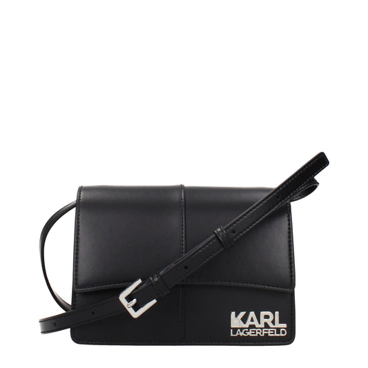 Karl Lagerfeld Black Polyethylene Crossbody Bag Karl Lagerfeld