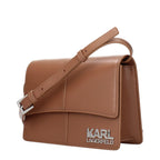 Karl Lagerfeld Brown Polyethylene Crossbody Bag Karl Lagerfeld