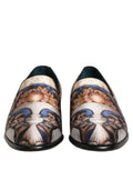 Dolce & Gabbana Multicolor Fruit Print Velvet Loafers Shoes Dolce & Gabbana