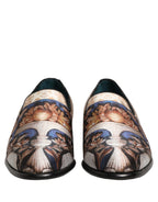 Dolce & Gabbana Multicolor Fruit Print Velvet Loafers Shoes Dolce & Gabbana