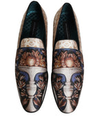 Dolce & Gabbana Multicolor Fruit Print Velvet Loafers Shoes Dolce & Gabbana