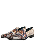 Dolce & Gabbana Multicolor Fruit Print Velvet Loafers Shoes Dolce & Gabbana