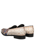 Dolce & Gabbana Multicolor Fruit Print Velvet Loafers Shoes Dolce & Gabbana