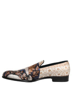 Dolce & Gabbana Multicolor Fruit Print Velvet Loafers Shoes Dolce & Gabbana