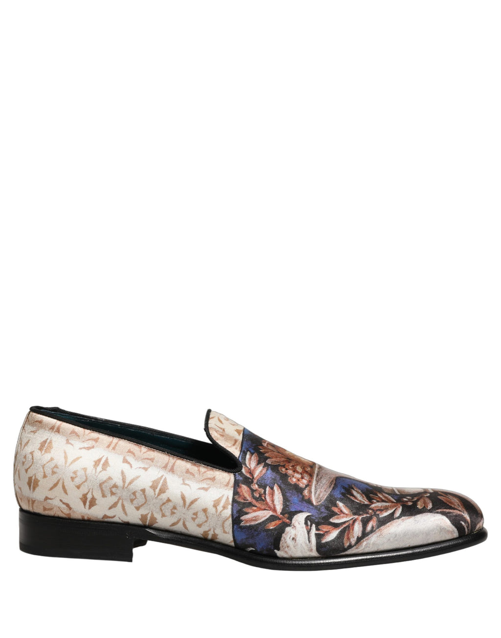 Dolce & Gabbana Multicolor Fruit Print Velvet Loafers Shoes Dolce & Gabbana