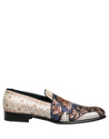 Dolce & Gabbana Multicolor Fruit Print Velvet Loafers Shoes - Eljoys Fashion 