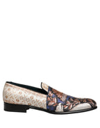 Dolce & Gabbana Multicolor Fruit Print Velvet Loafers Shoes Dolce & Gabbana