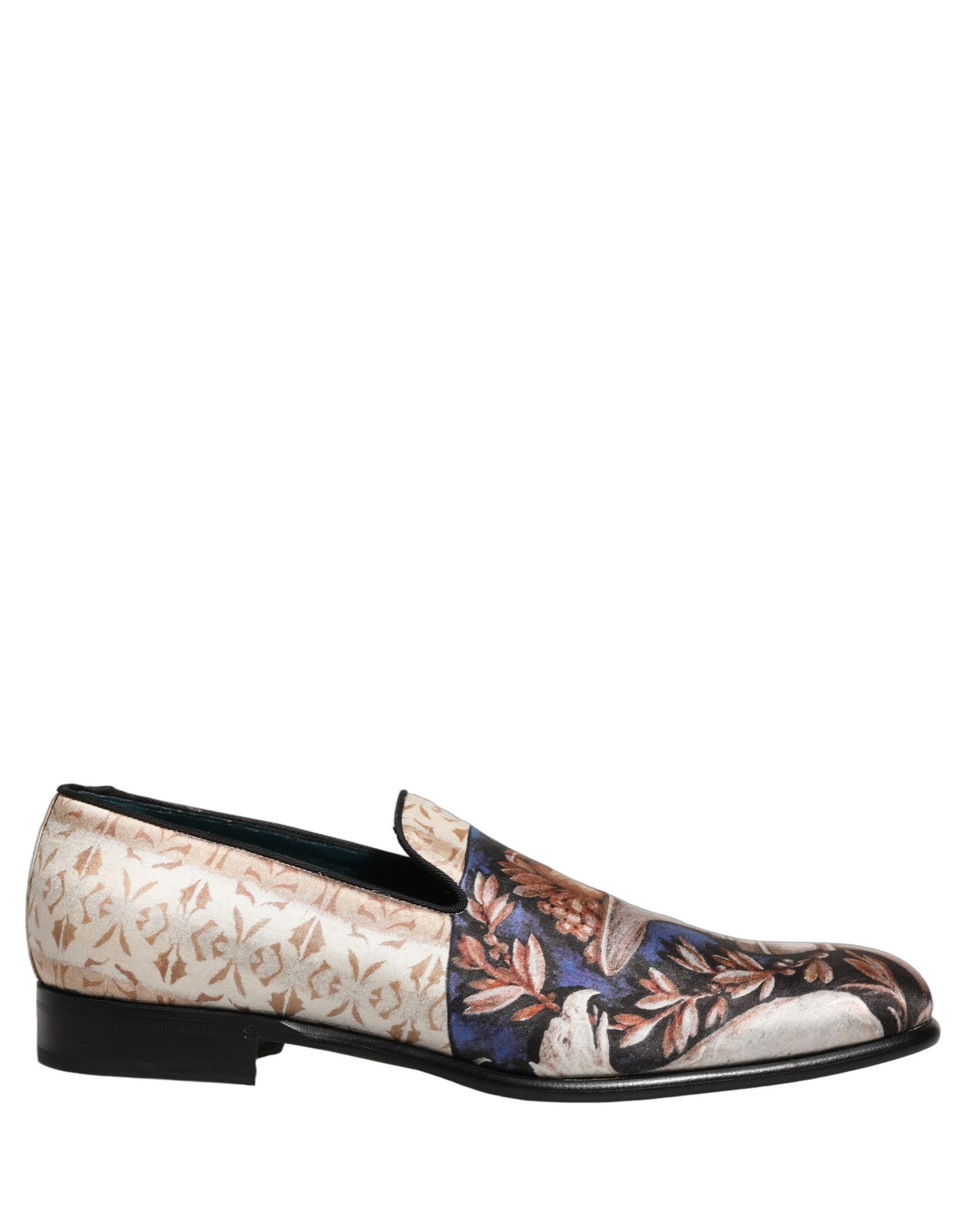 Dolce & Gabbana Multicolor Fruit Print Velvet Loafers Shoes Dolce & Gabbana
