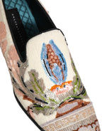 Dolce & Gabbana Multicolor Sequin Embroidered Loafers Shoes Dolce & Gabbana