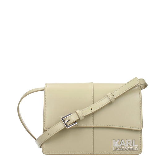 Karl Lagerfeld Green Polyethylene Crossbody Bag Karl Lagerfeld