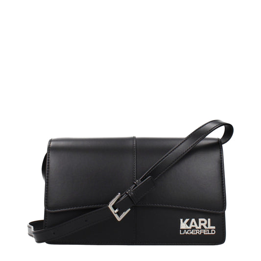 Karl Lagerfeld Black Polyethylene Crossbody Bag Karl Lagerfeld