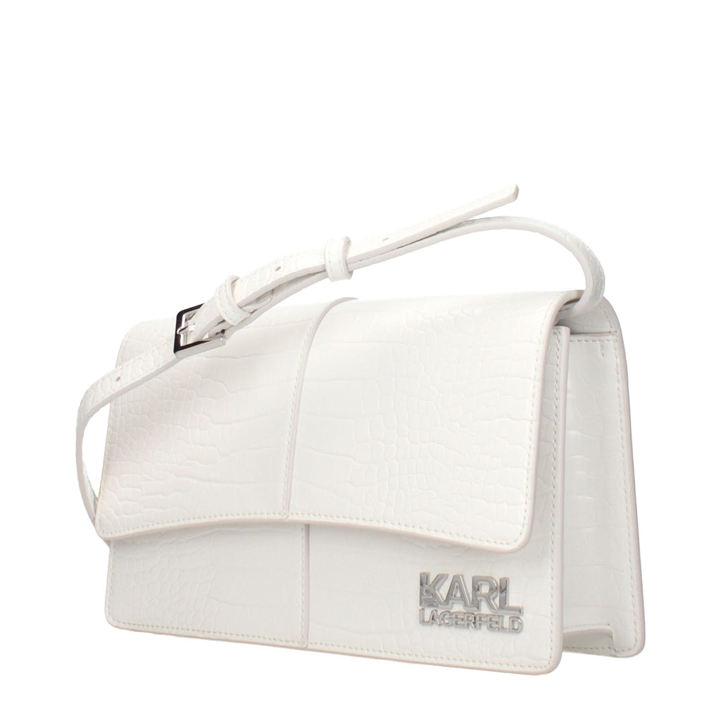 Karl Lagerfeld White Polyethylene Crossbody Bag Karl Lagerfeld