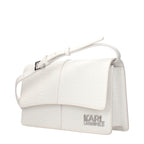 Karl Lagerfeld White Polyethylene Crossbody Bag Karl Lagerfeld