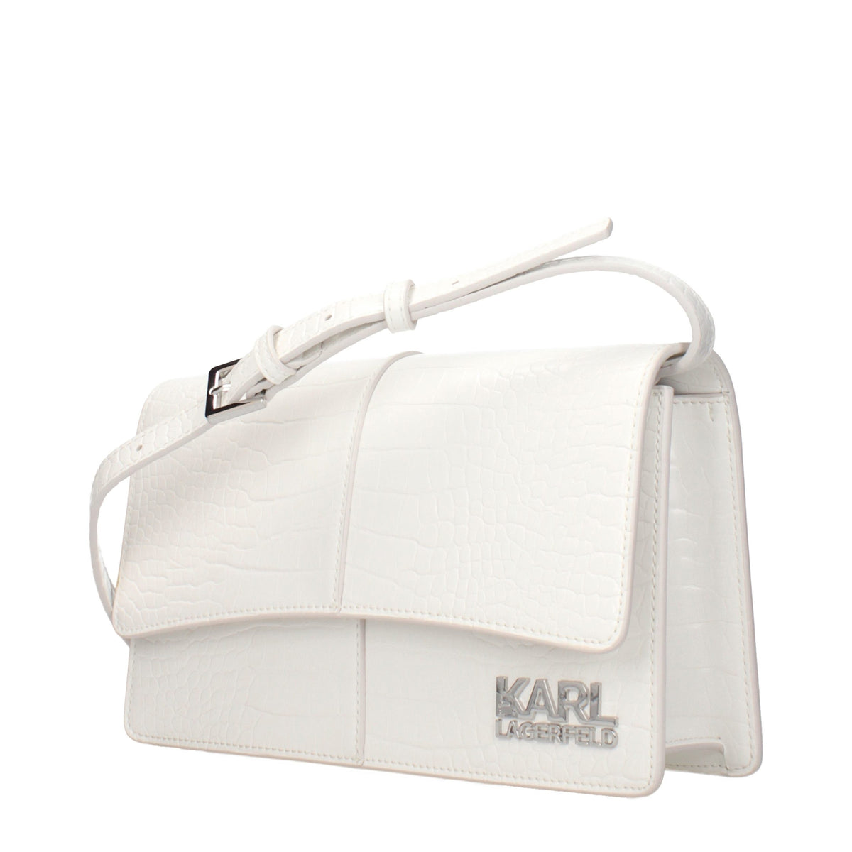 Karl Lagerfeld White Polyethylene Crossbody Bag Karl Lagerfeld